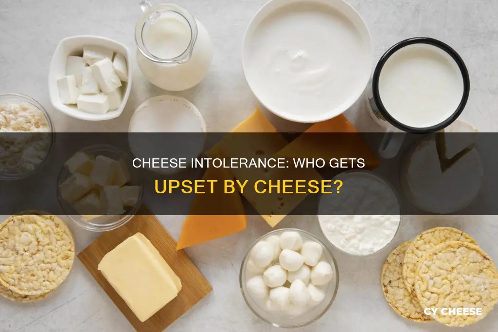 what percentage of the population gets upset by cheese