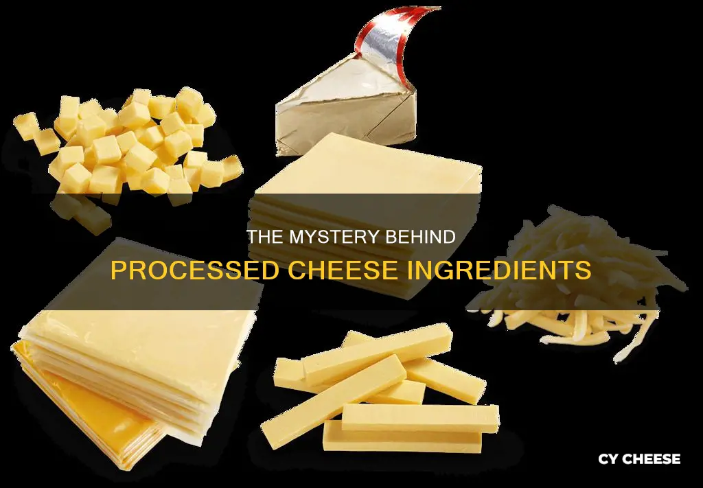 what processed cheese made of