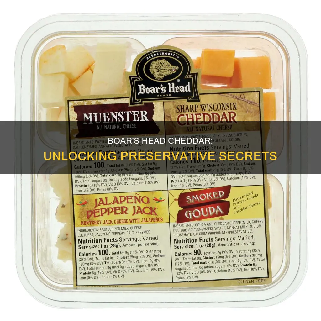 what r the preservatives in boars head vermont cheddar cheese