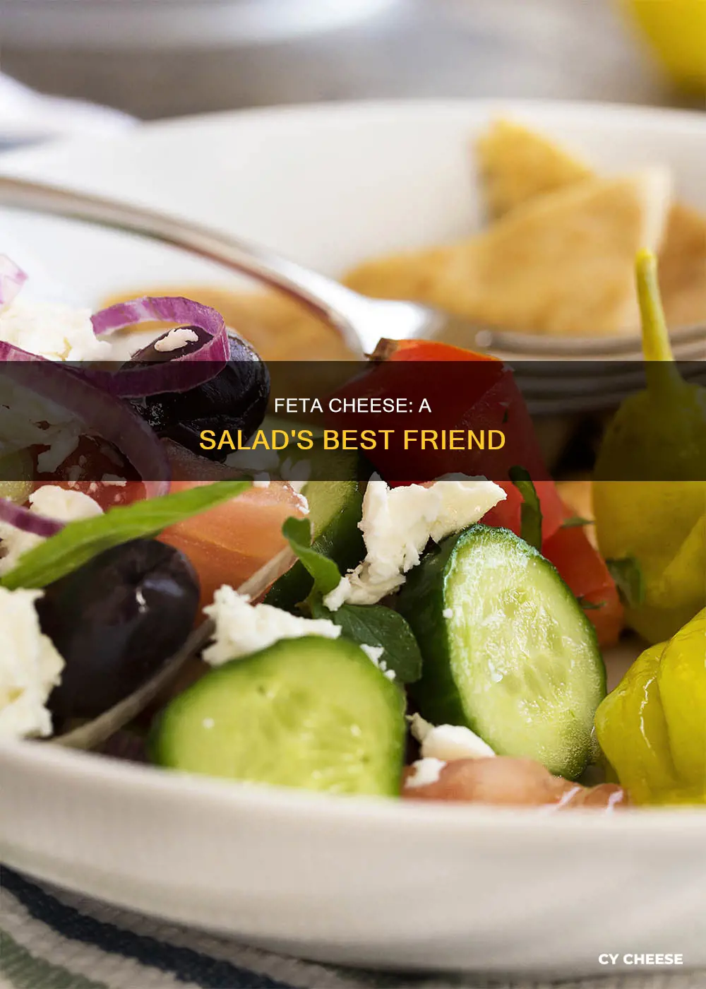 what salad does feta cheese go on