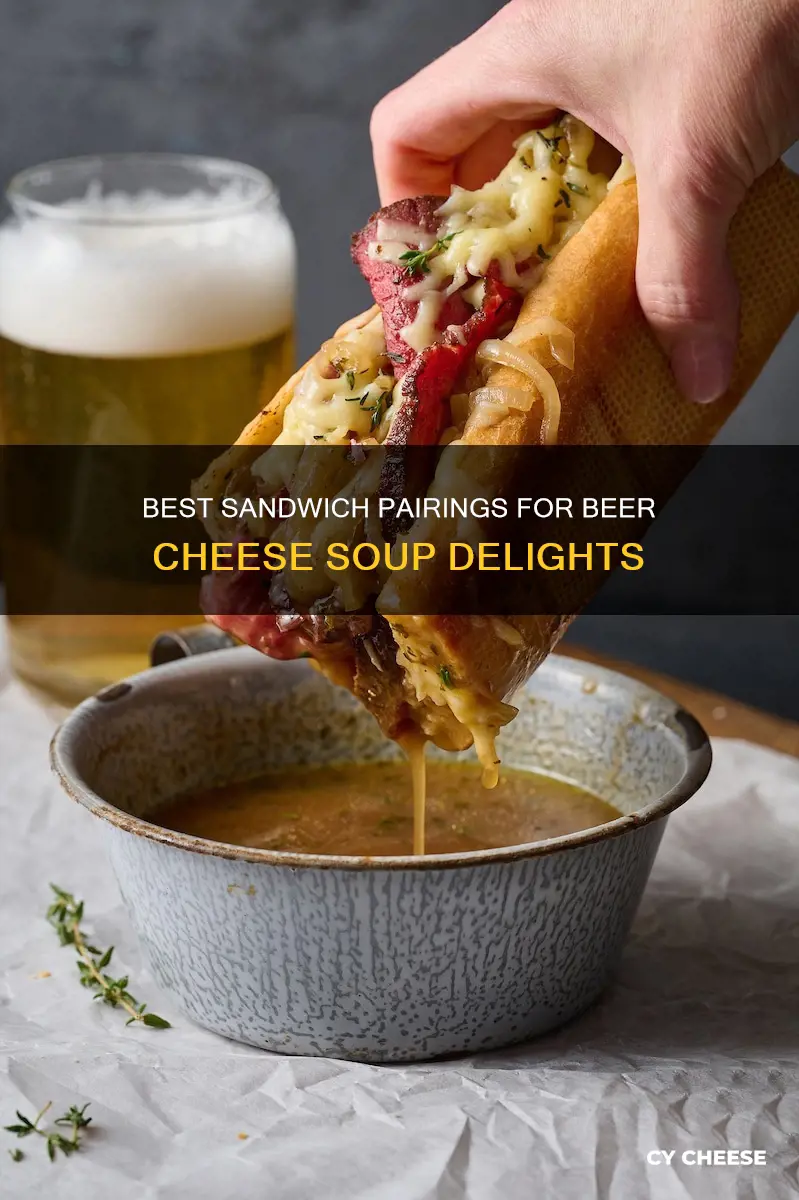 what sandwich goes with beer cheese soup