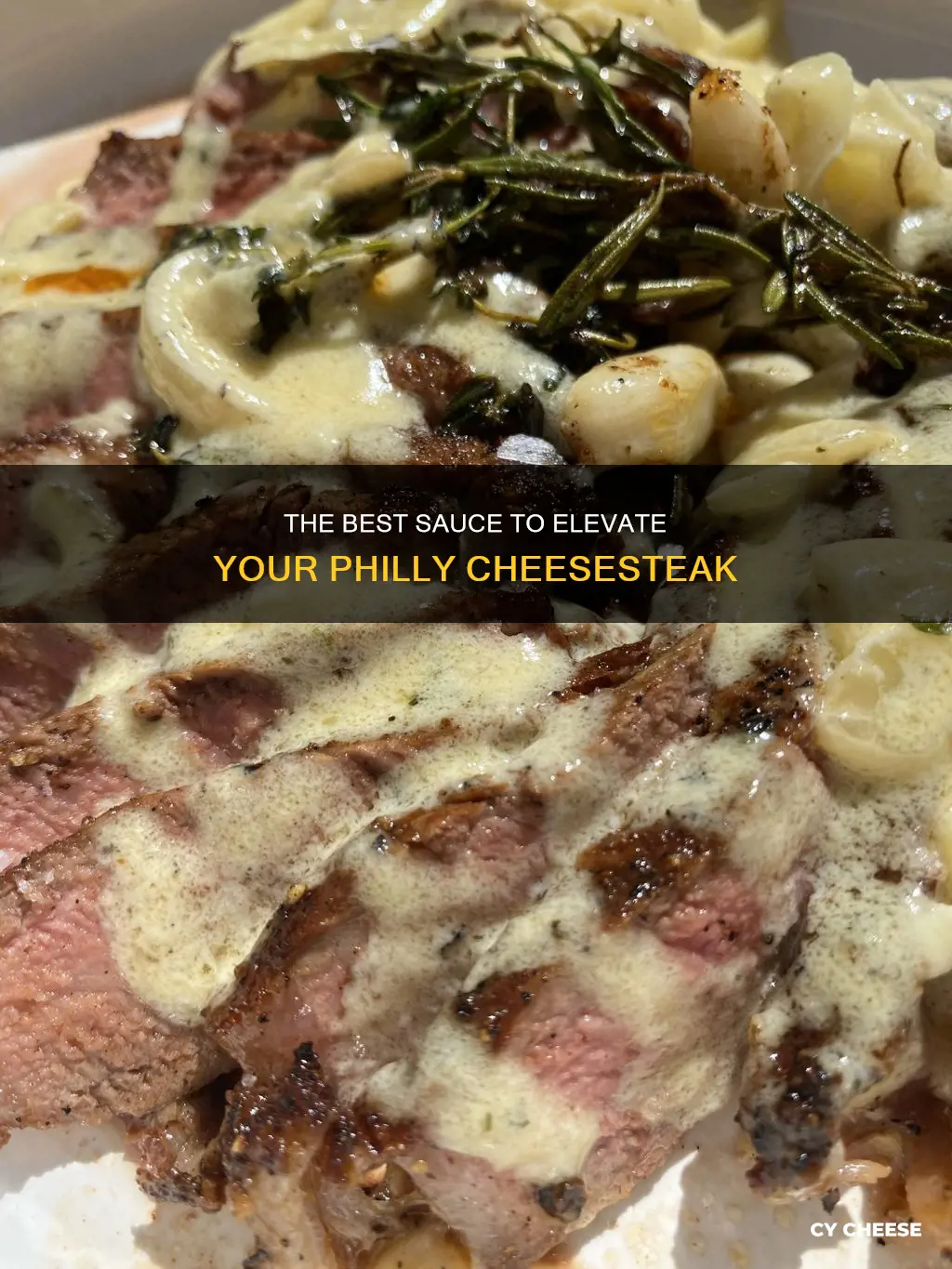 what sauce do u put on a philly cheese steak