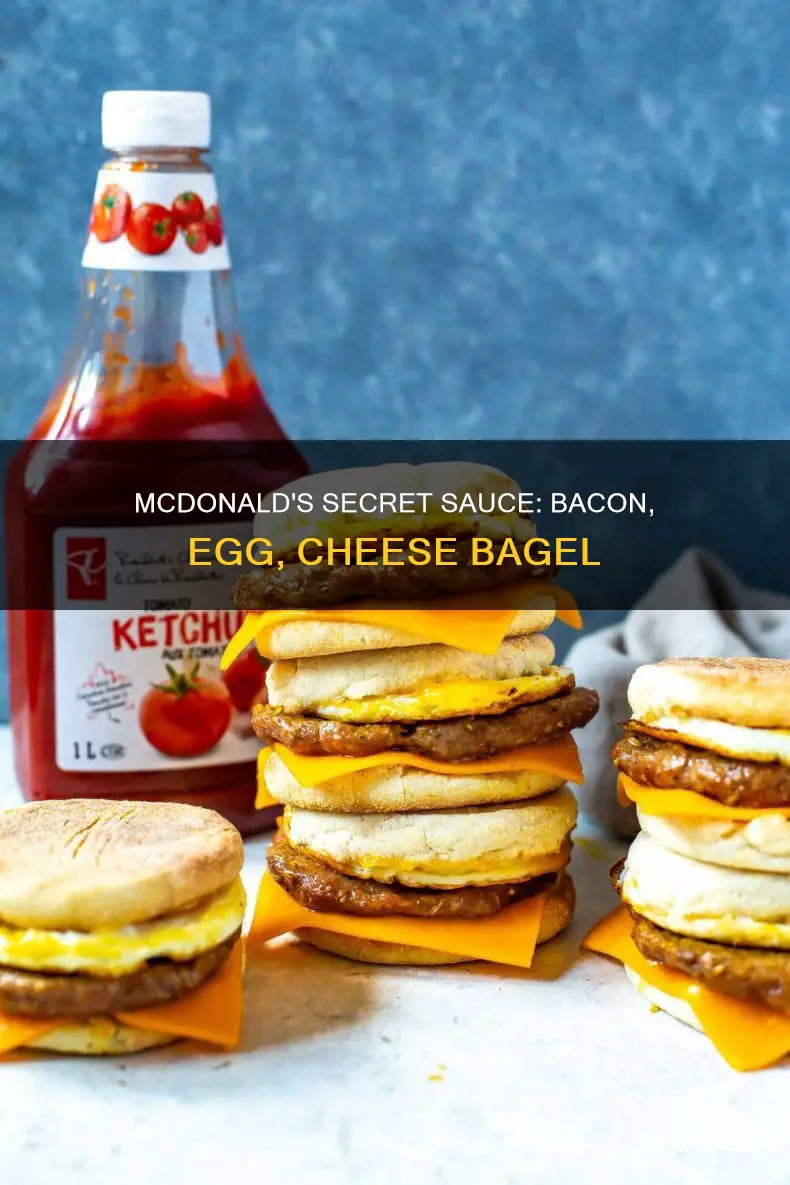 what sauce does mcdonalds put on bacon egg cheese bagel
