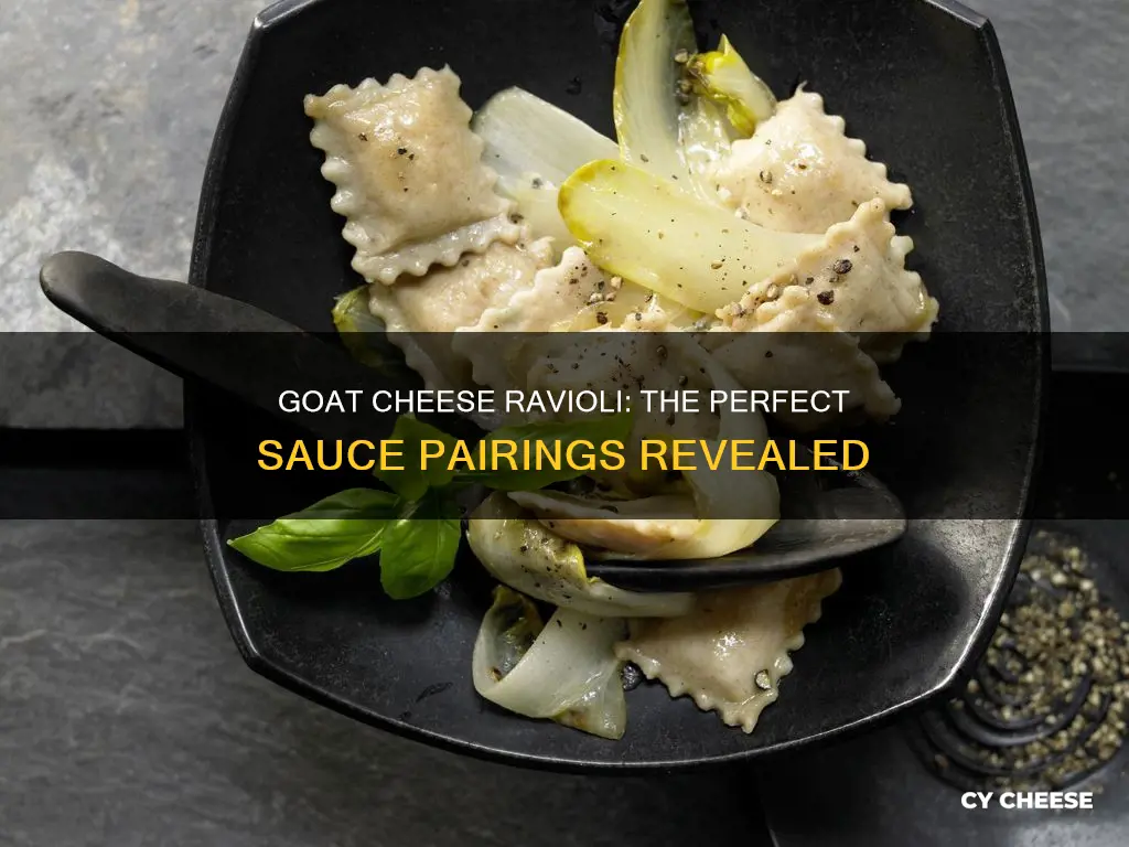 what sauce for goat cheese ravioli