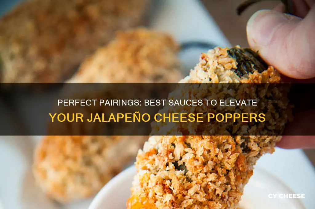 what sauce goes good with jalapeno cheese poppers