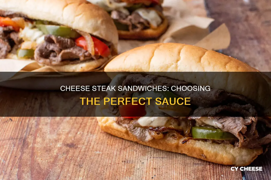 what sauce to use for cheese steak sandwich