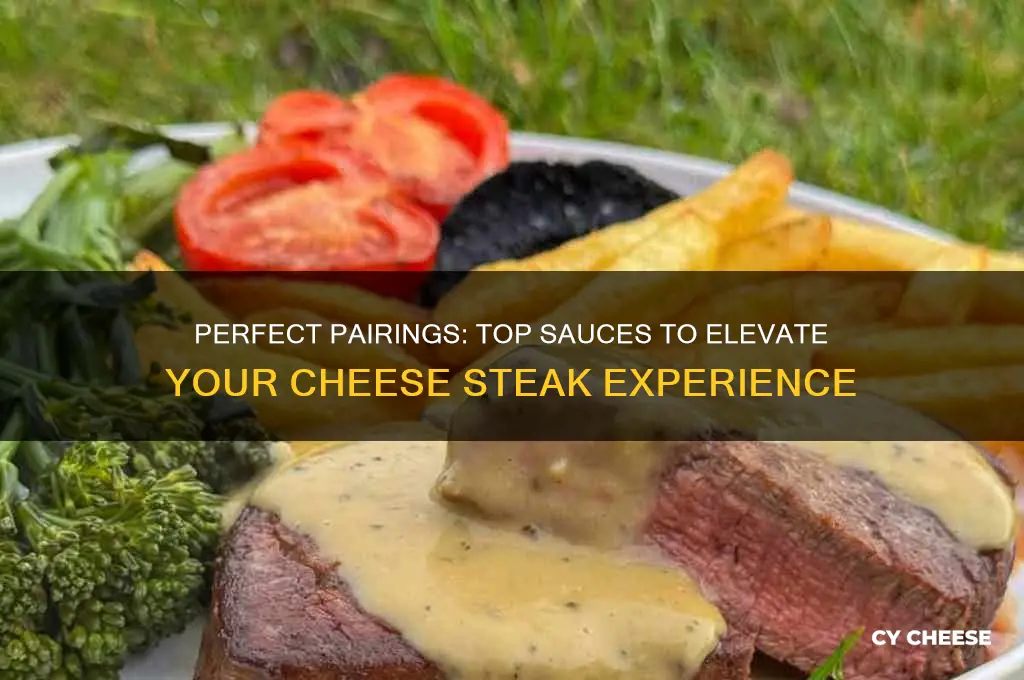 what sauces goes good on cheese steaks