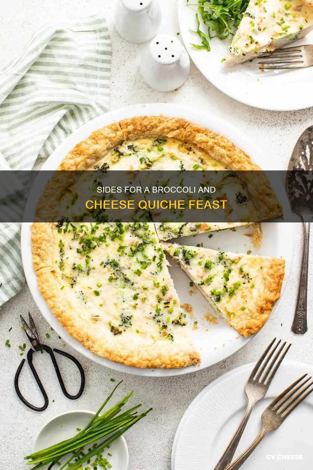 what serves well with broccoli and cheese quiche