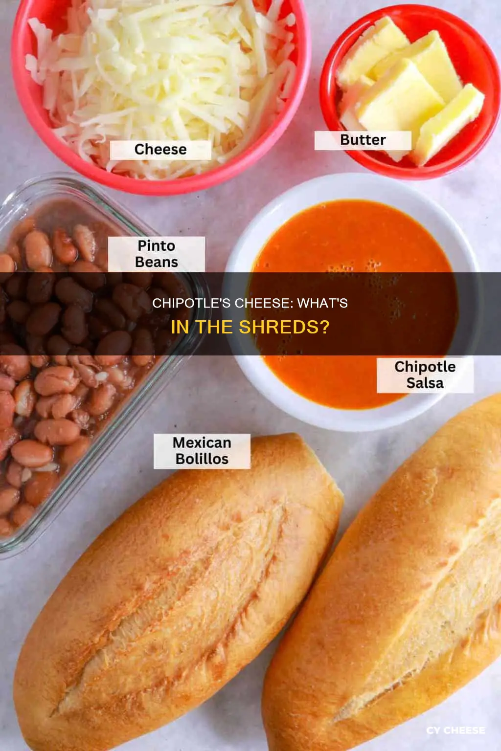 what shredded cheese does chipotle use