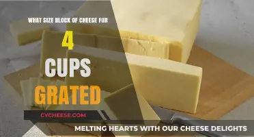 Cheese Block Size for 4 Cups Grated