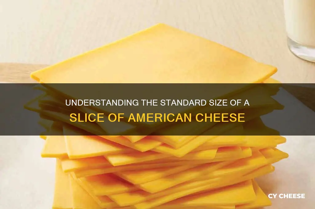 what size is a slice of american cheese