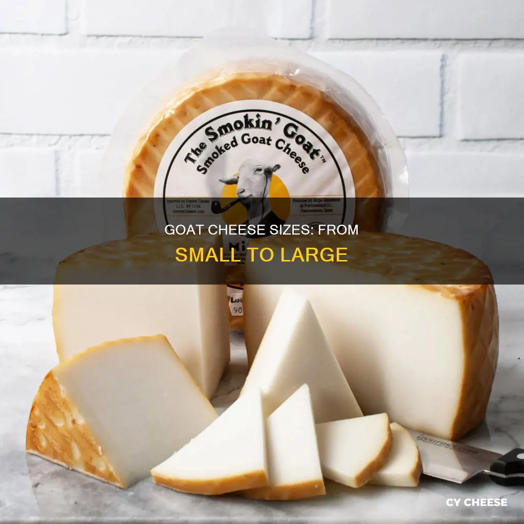 what sizes does goat cheese come in