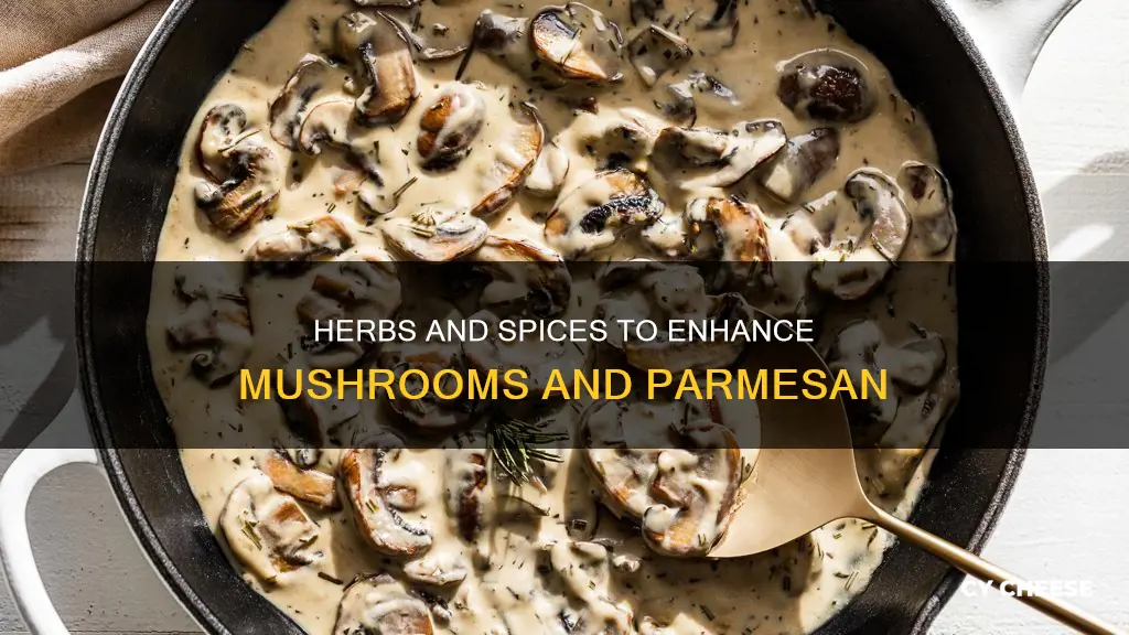 what soices go well with mushrooms and parmesan cheese