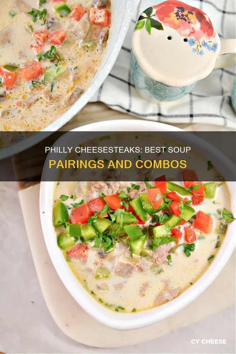 what soup goes with philly cheese steak sandwiches