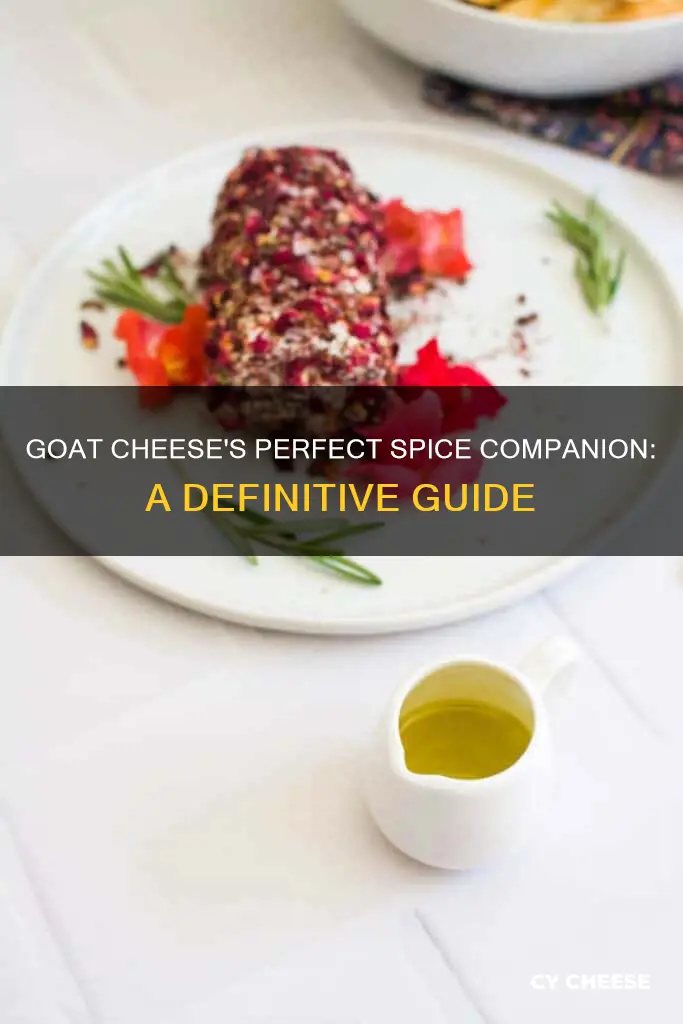 what spice goes with goat cheese