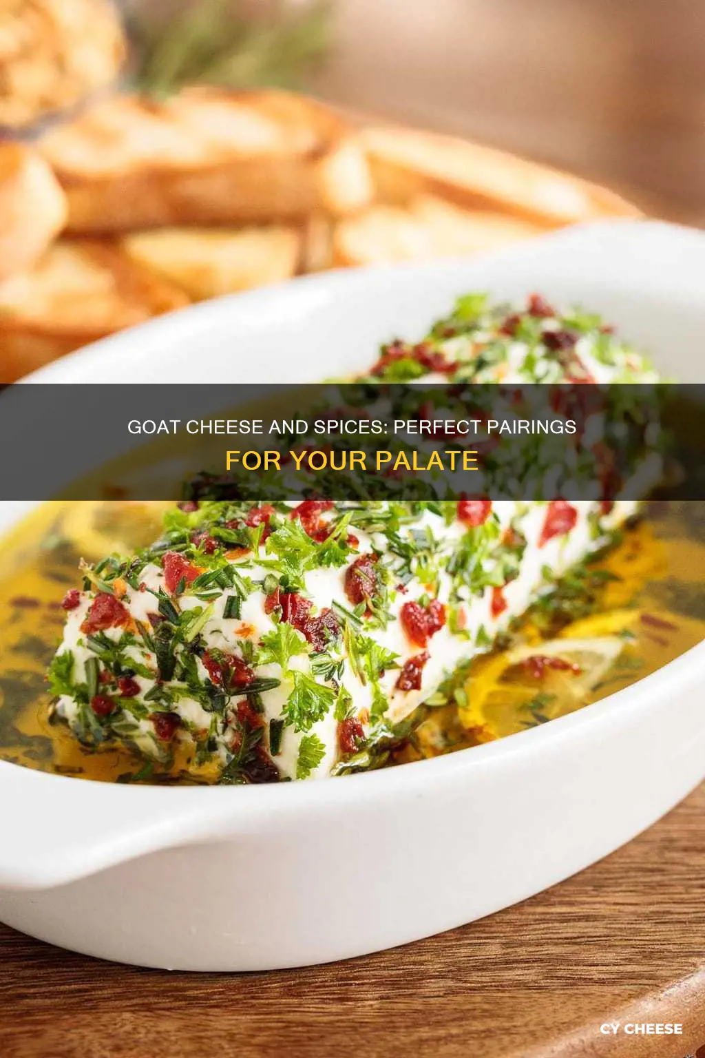 what spices go well with goat cheese