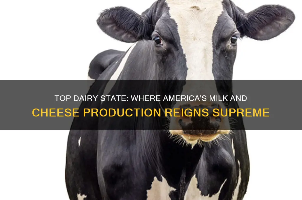 what state produces the most milk and cheese
