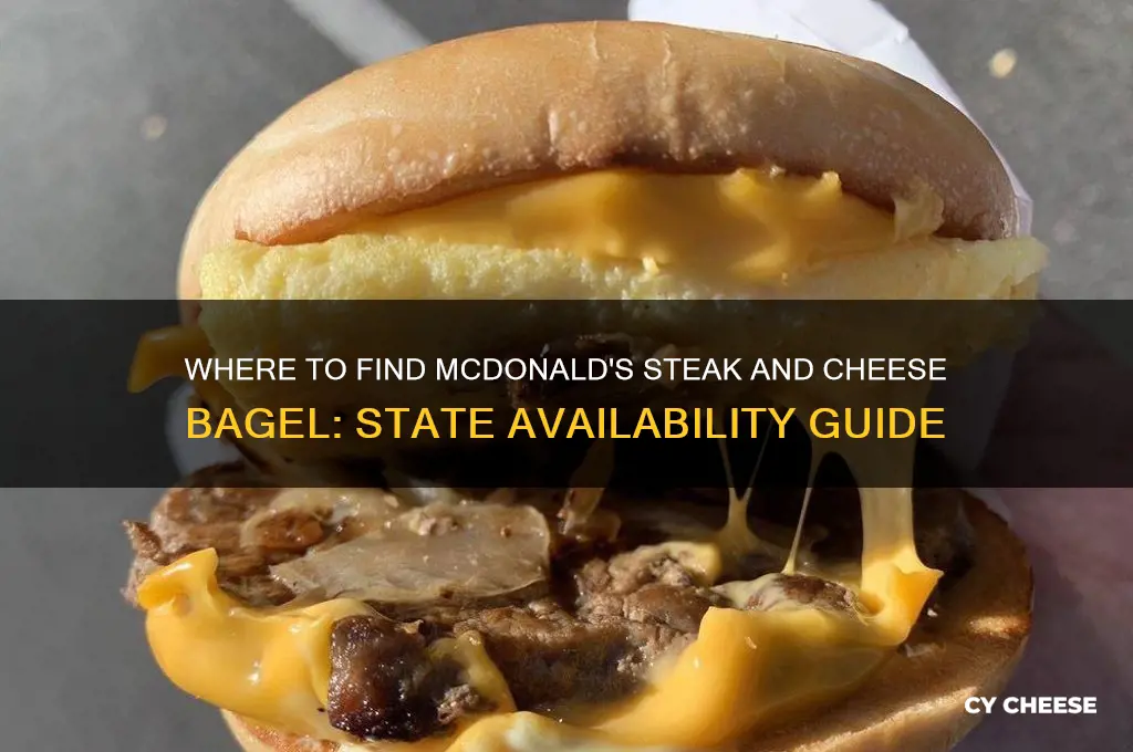 what states carry steak and cheese bagel mcdonald