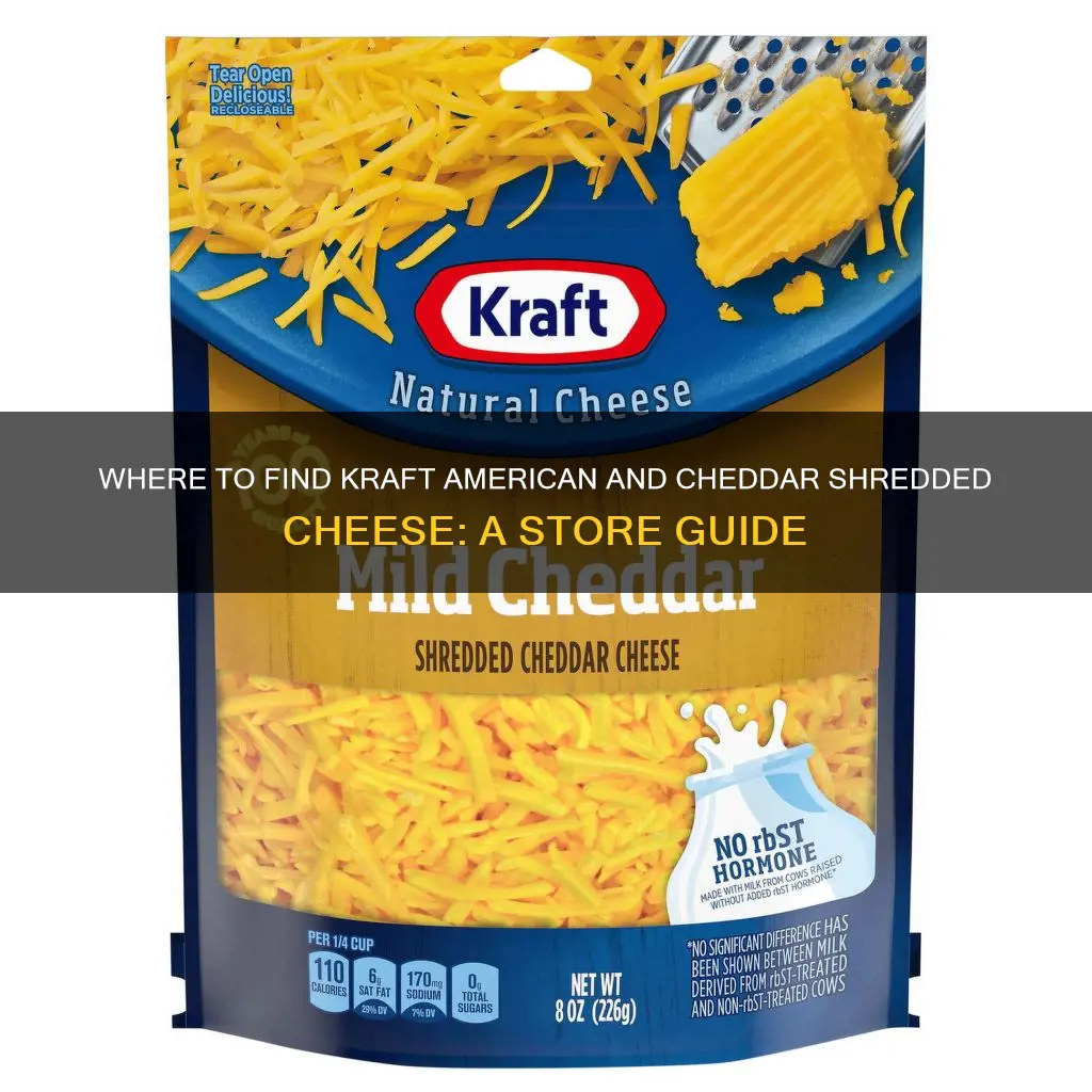 what stores carry kraft american and cheddar shredded cheese