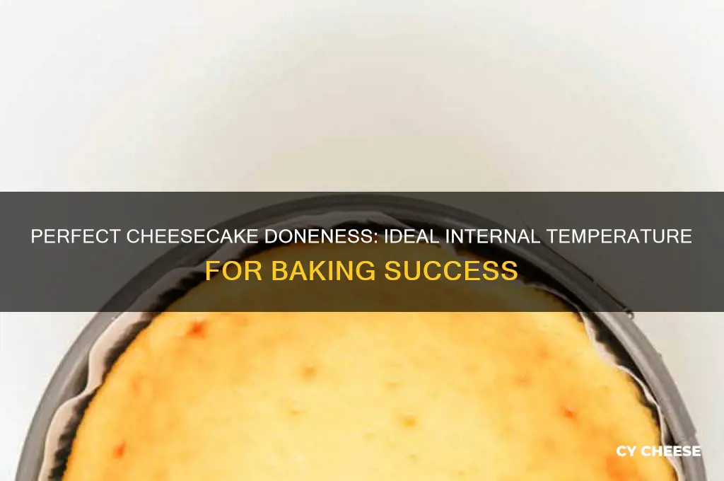 what temp is cheese cake when it is done