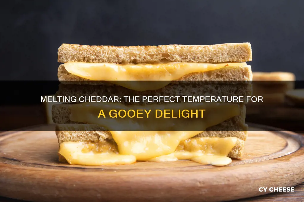 what temp ro perfectly melt cheddar cheese