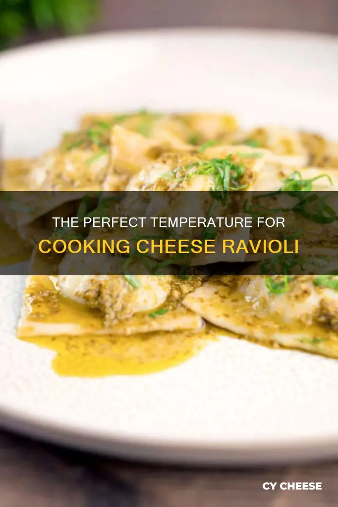 what temp to cook cheese ravioli