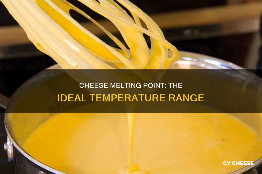 what temperature does cheese melt at