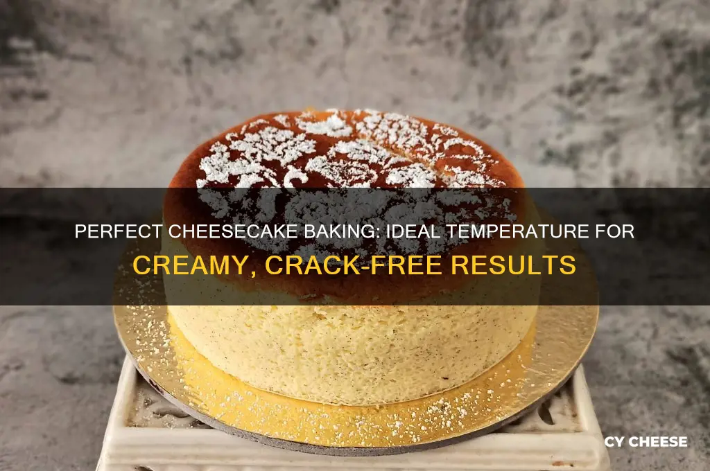 what temperature should you bake cheese cake at