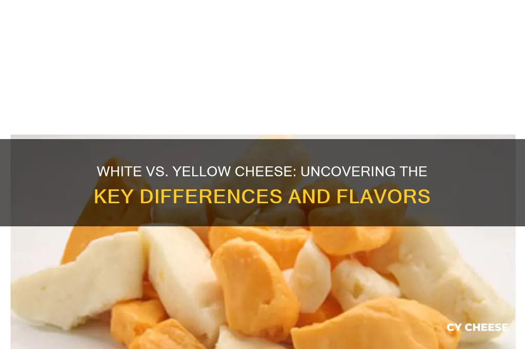 what the difference between whi and yellow cheese