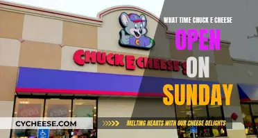 Sunday Fun: Chuck E. Cheese's Opening Hours