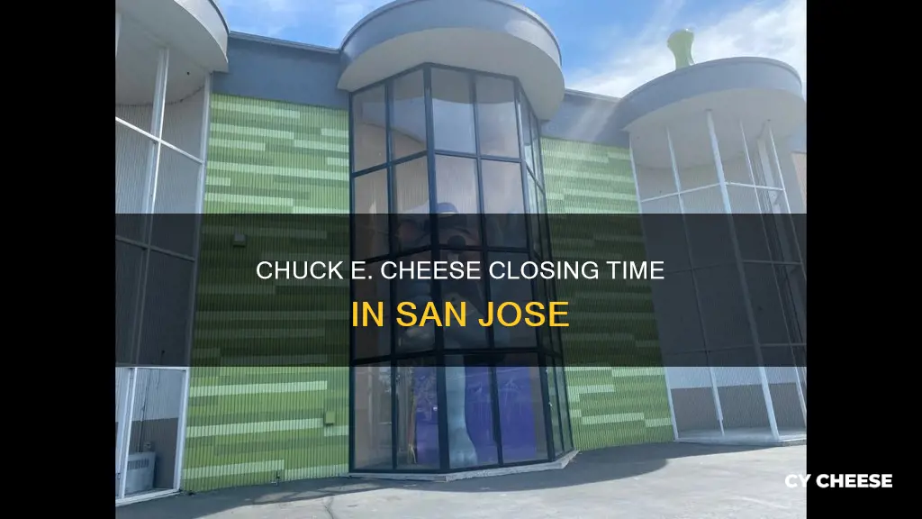 what time does chuck e cheese close san jose