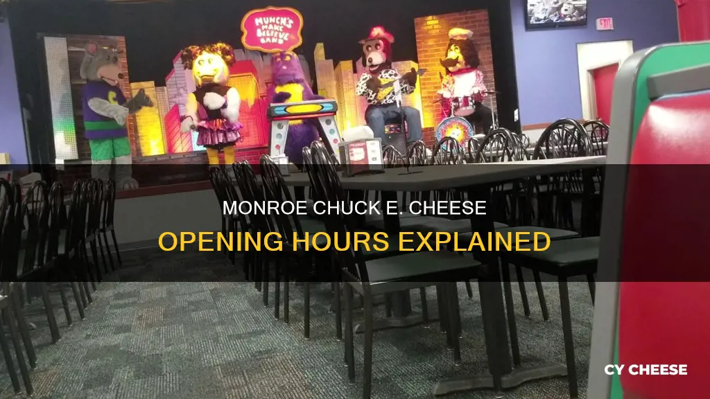 what time does chuck e cheese open monroe la