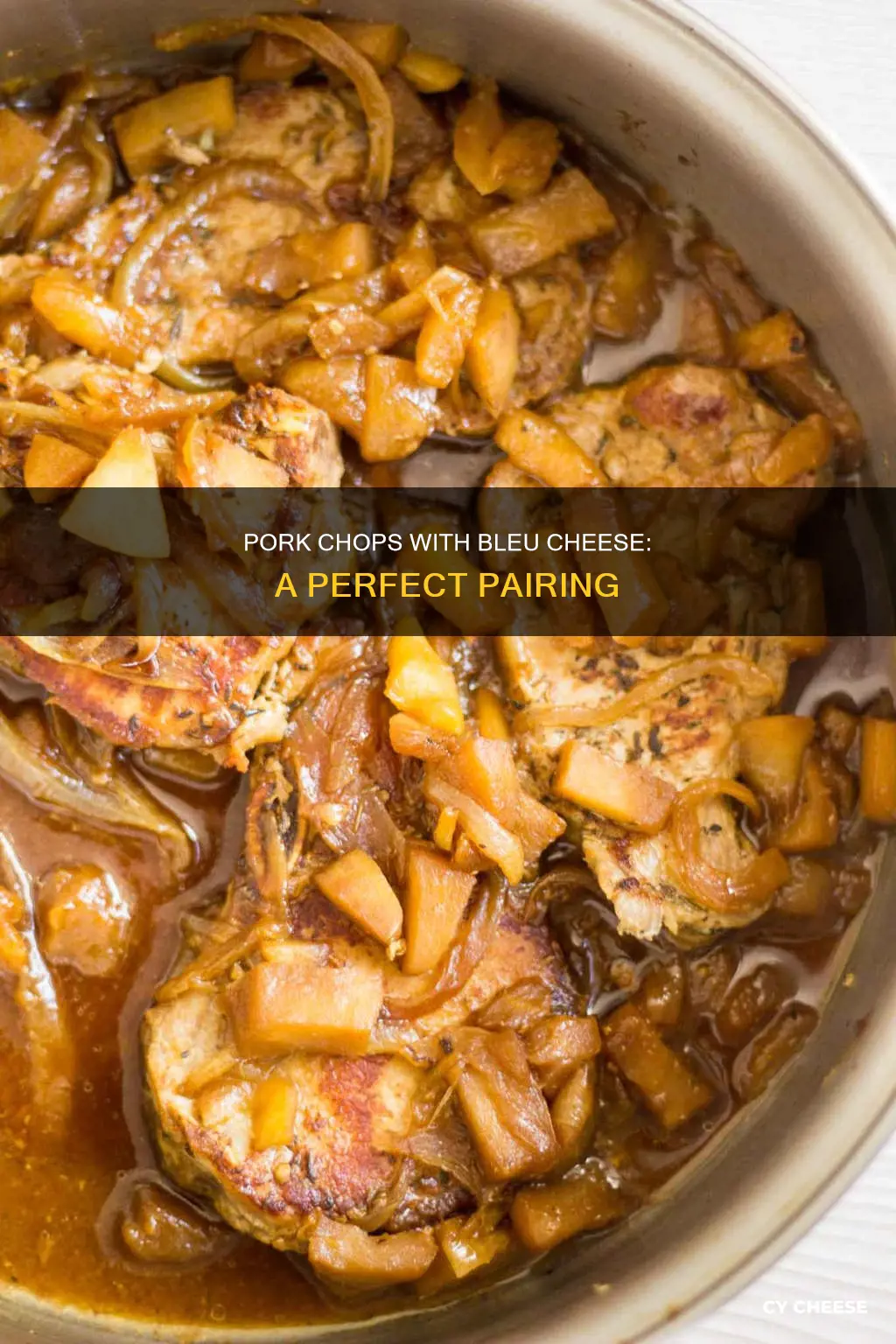 what to cook with porkchops and bleu cheese