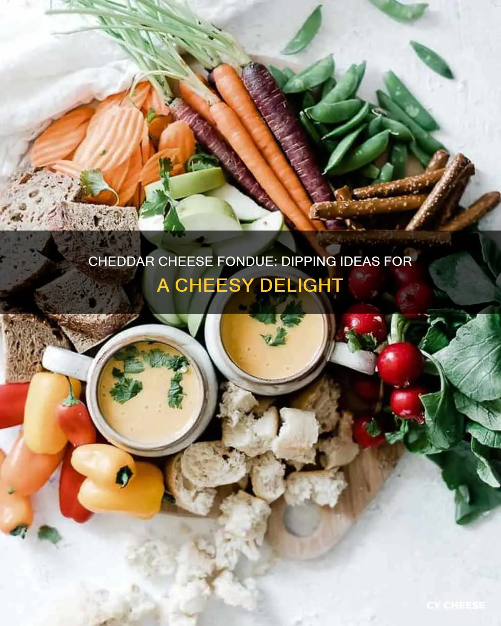 what to dip in cheddar cheese fondue