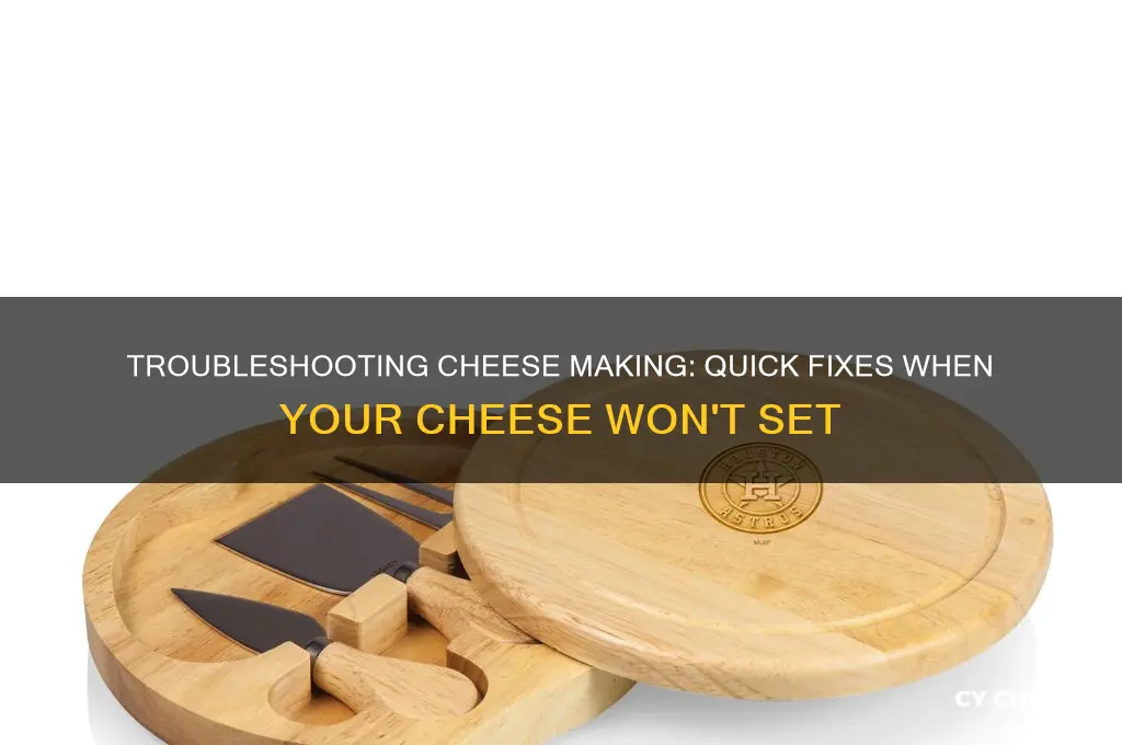 what to do if cheese does not set