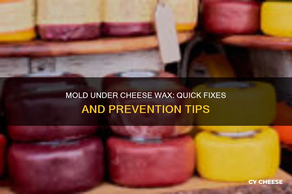 what to do if mold is growing under cheese wax