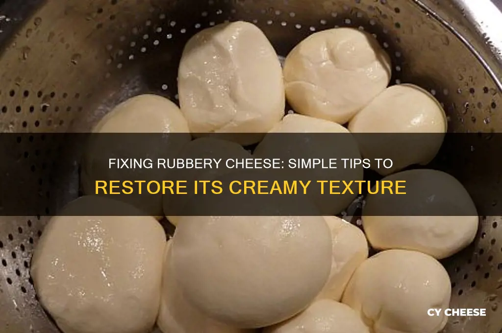 what to do if your cheese is rubbery