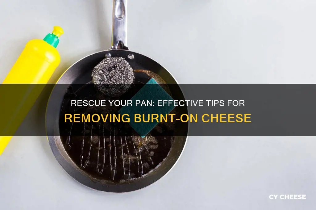 what to do when there is burnt on cheese