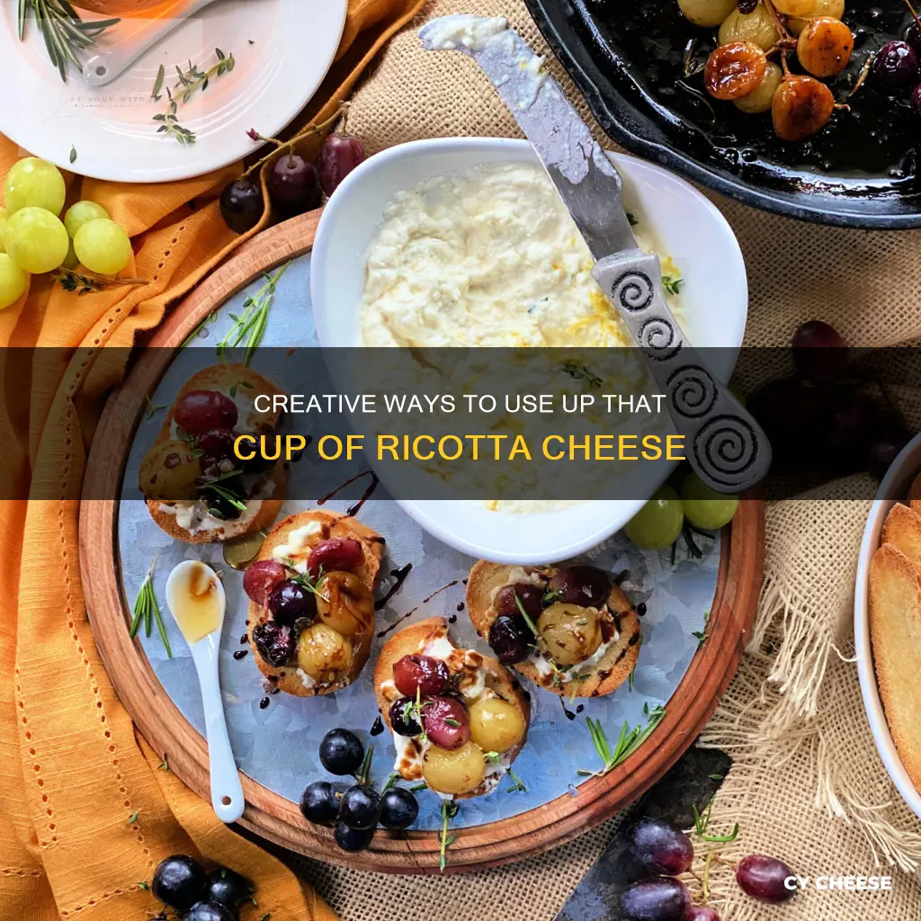 what to do with 1 cup ricotta cheese