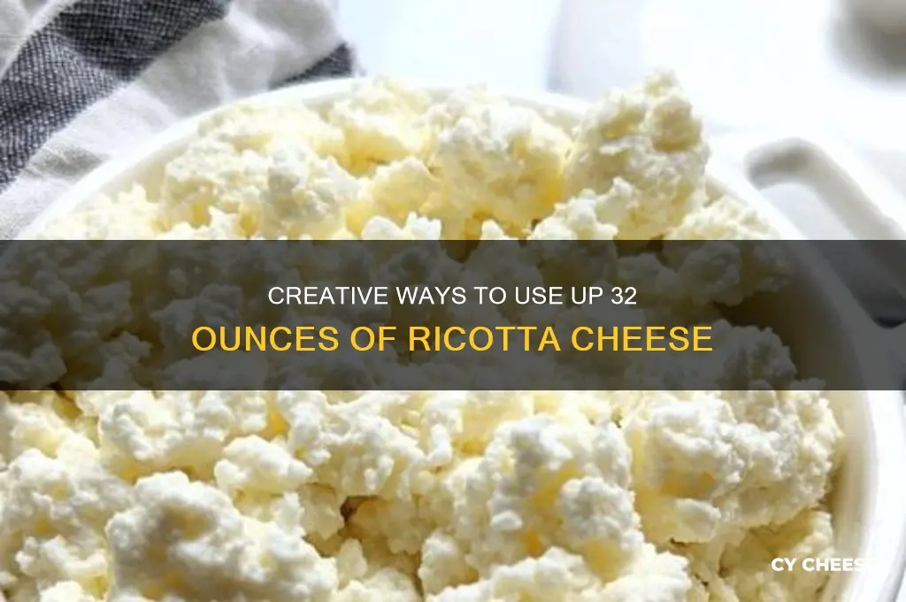 what to do with 32 oz of ricotta cheese