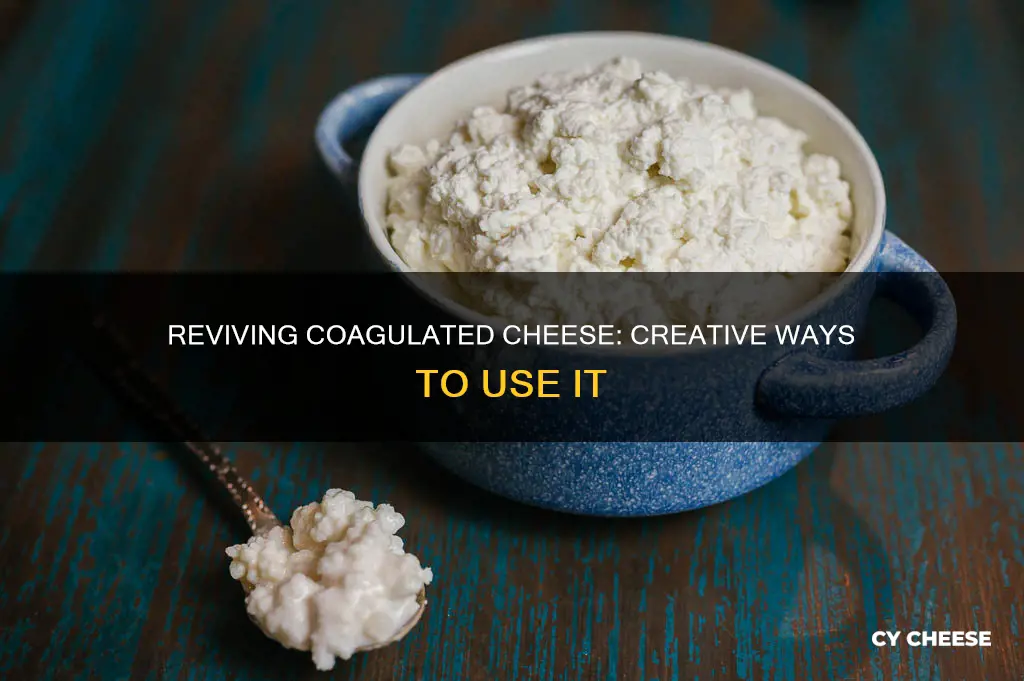 what to do with coagulated melted cheese