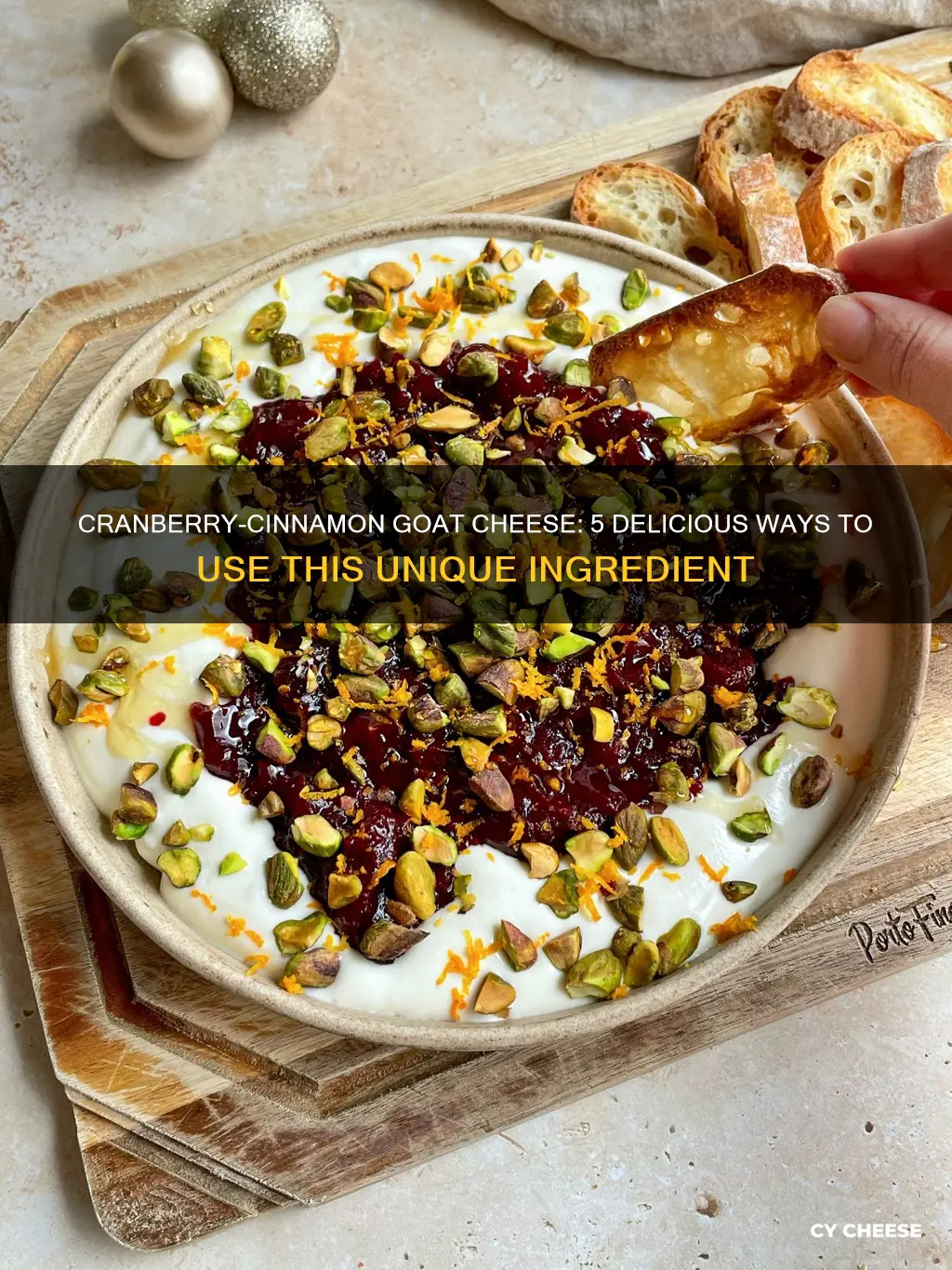 what to do with cranberry cinnamon goat cheese