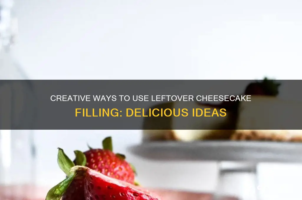 what to do with extra cheese cake filling