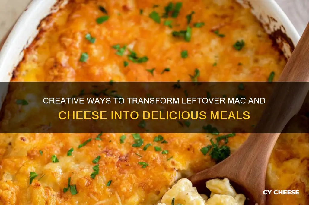 what to do with left over macaronu and cheese