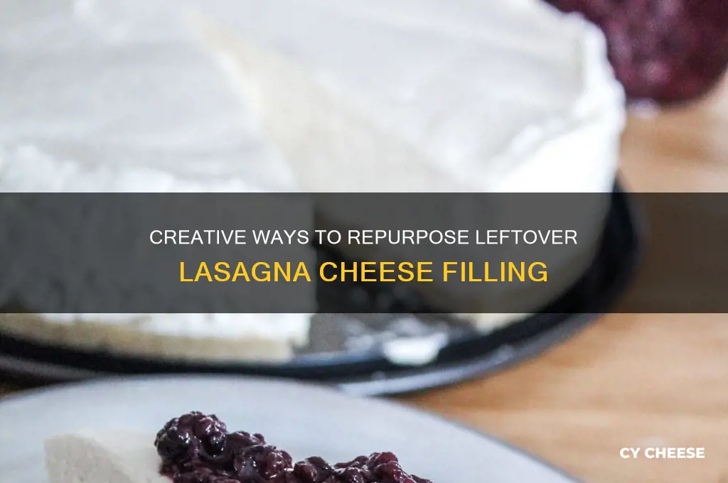 what to do with leftover lasagna cheese filling