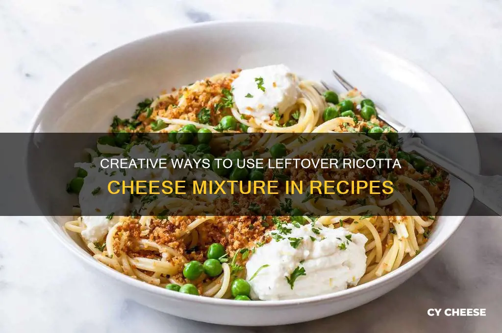 what to do with leftover ricotta cheese mixture
