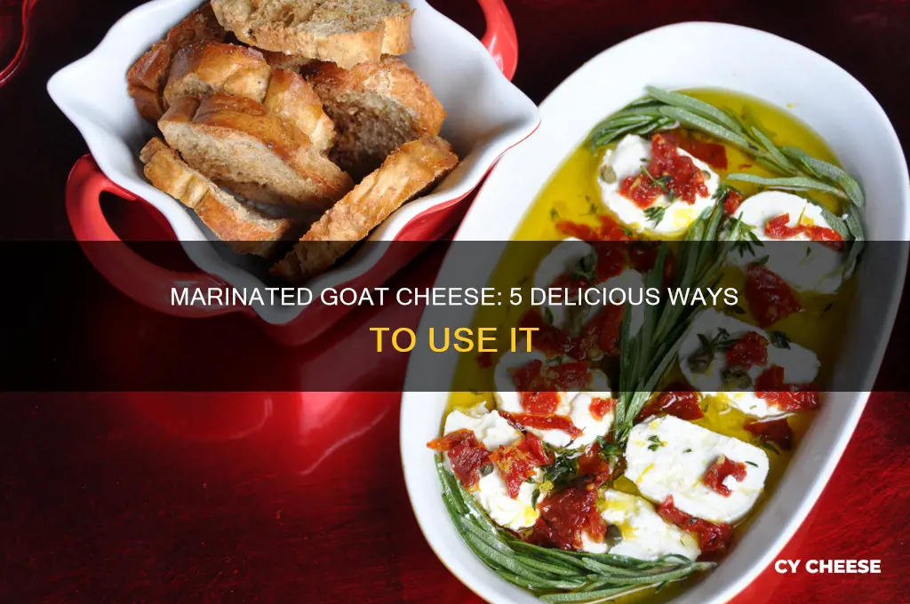 what to do with marinated goat cheese