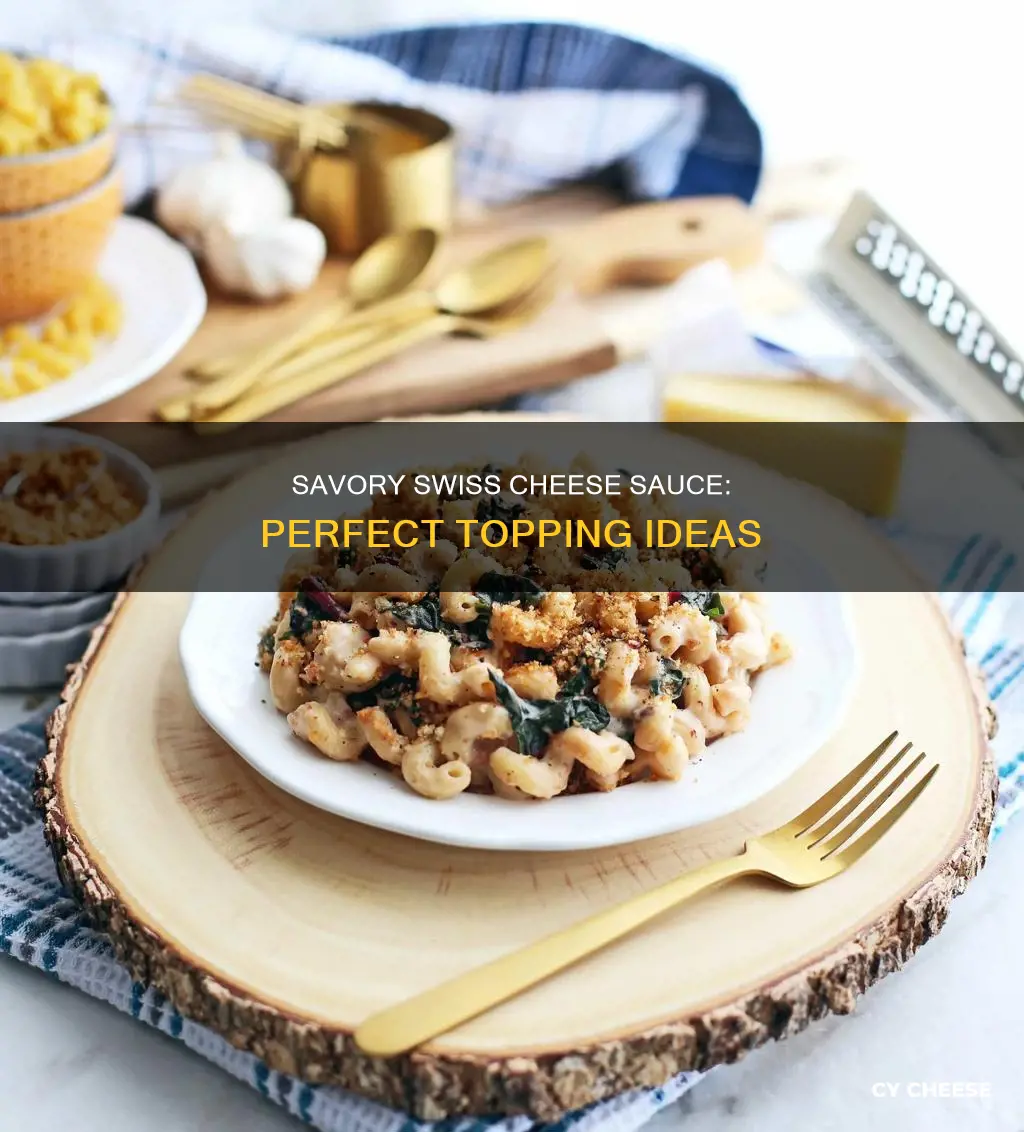 what to put swiss cheese sauce on