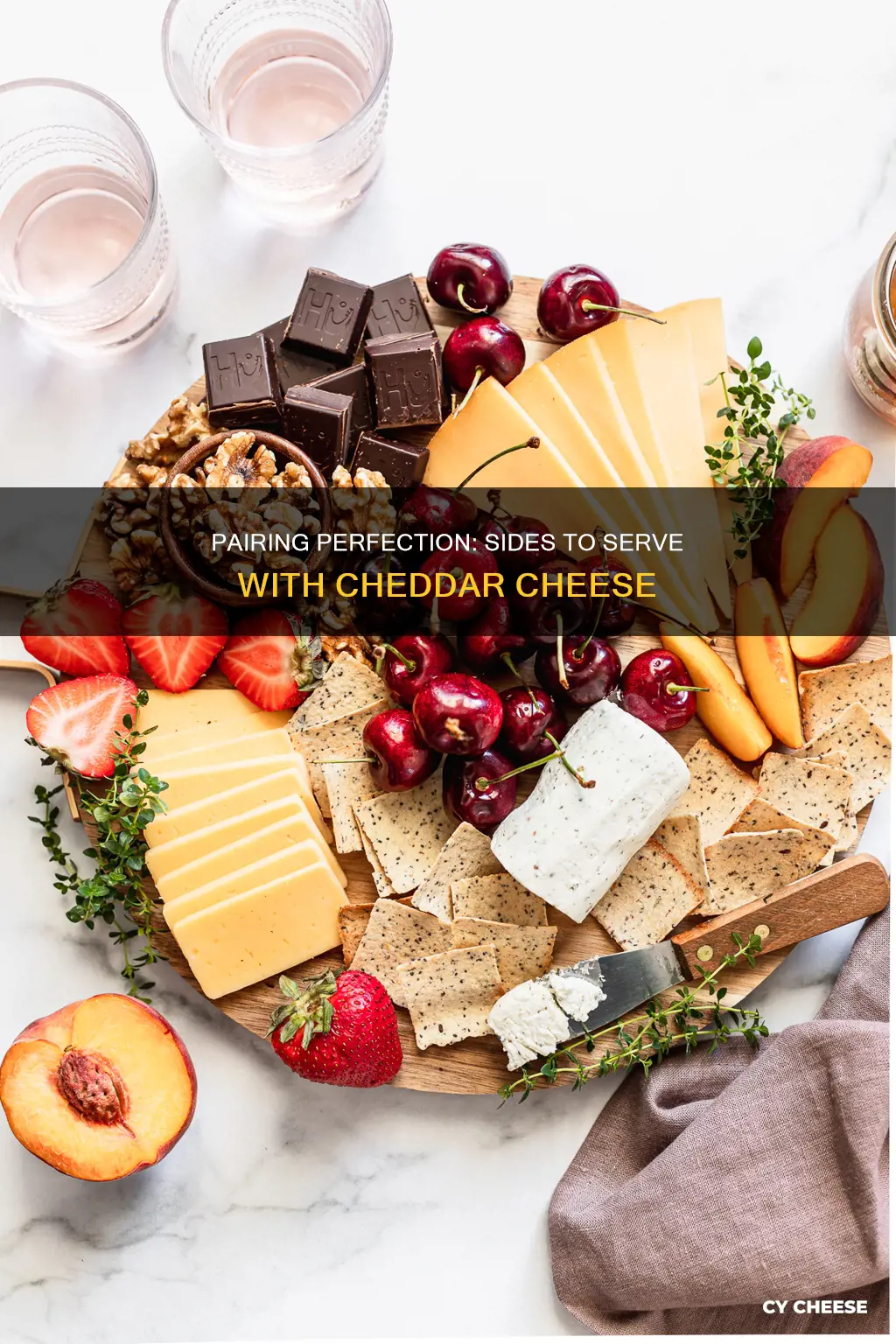 what to serve with cheddar cheese