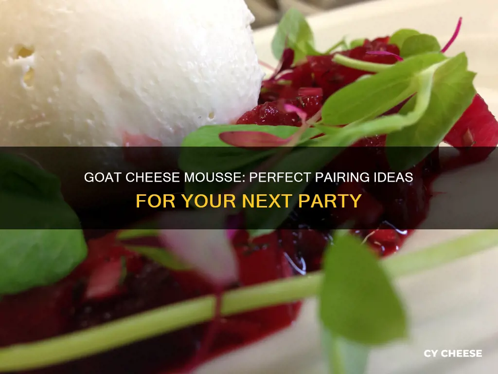 what to serve with goats cheese mousse